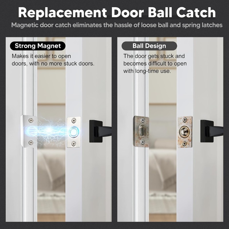 2PCS Invisible Magnetic Door C - Magnetic Catch Door recension och pris