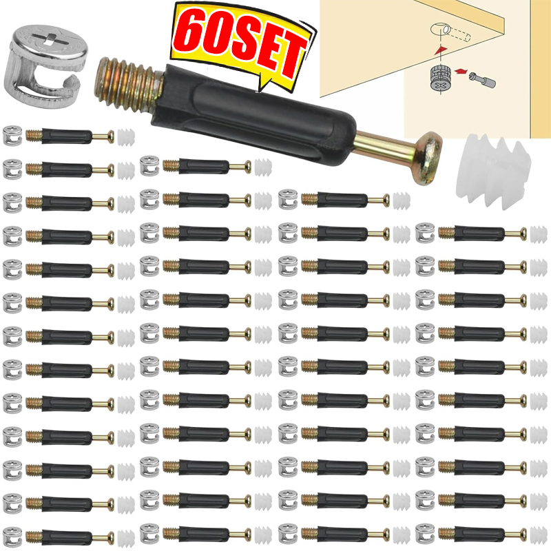 3 in 1 Furniture Connector Scr - Cam Lock Nut recension och pris