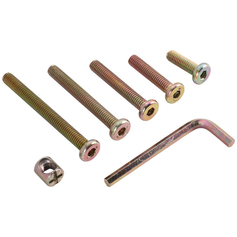 DT17 Baby Bed Screws Bolts Kit - Furniture Hardware Barrel Nut recension och pris