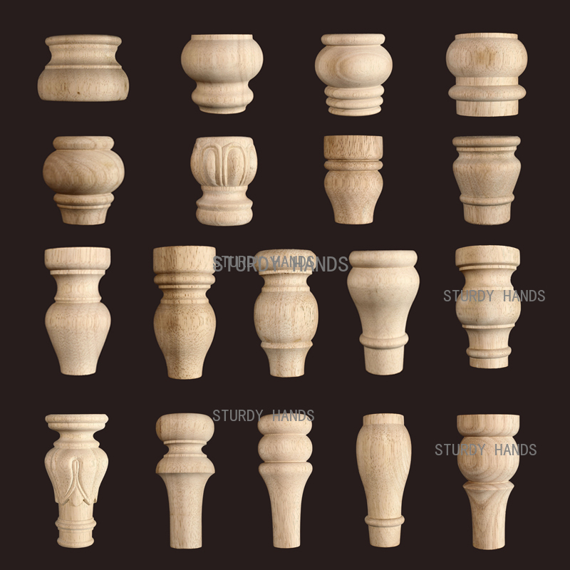 1pc Furniture Round Solid Wood - Furniture Hardware For Legs recension och pris