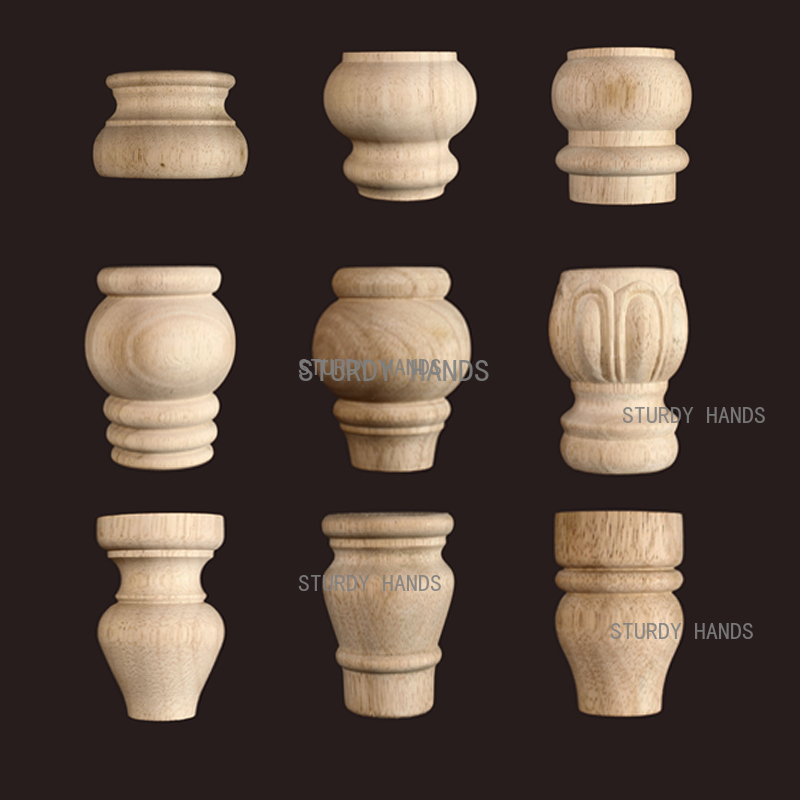 1pc Furniture Round Solid Wood - Furniture Hardware For Legs recension och pris