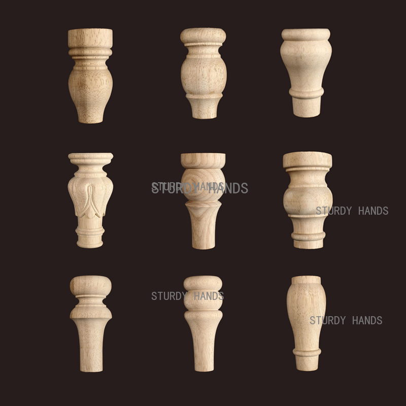 1pc Furniture Round Solid Wood - Furniture Hardware For Legs recension och pris