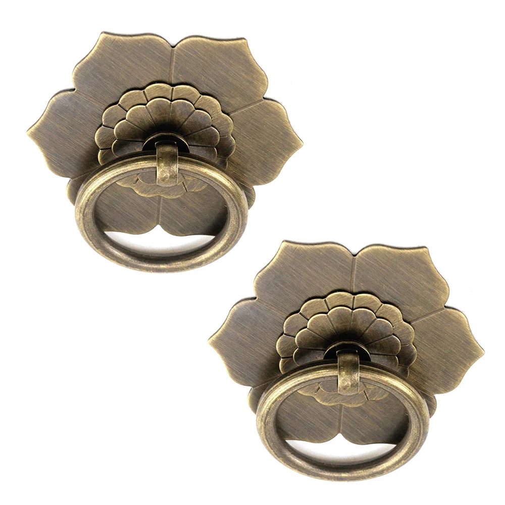 Floral Brass Cabinet Door Knob - Furniture Hardware Drop Pulls recension och pris