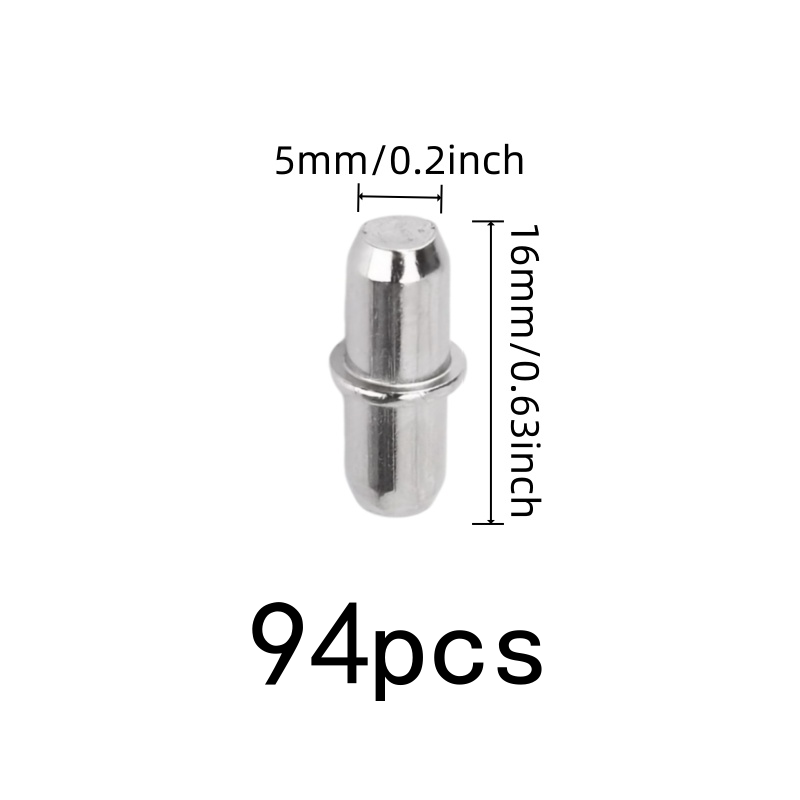 94 pcs Bookcase Layer Pins, Ir - Furniture Hardware Material recension och pris
