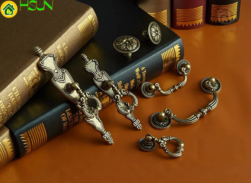 2 pcs 6style Countryside Dress - Furniture Hardware Drop Pulls recension och pris