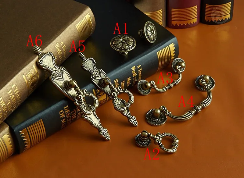 2 pcs 6style Countryside Dress - Furniture Hardware Drop Pulls recension och pris
