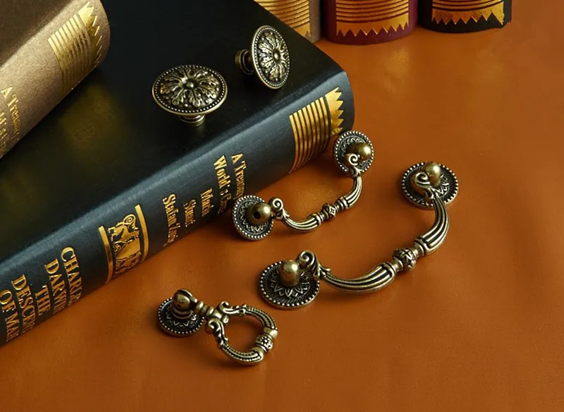 2 pcs 6style Countryside Dress - Furniture Hardware Drop Pulls recension och pris