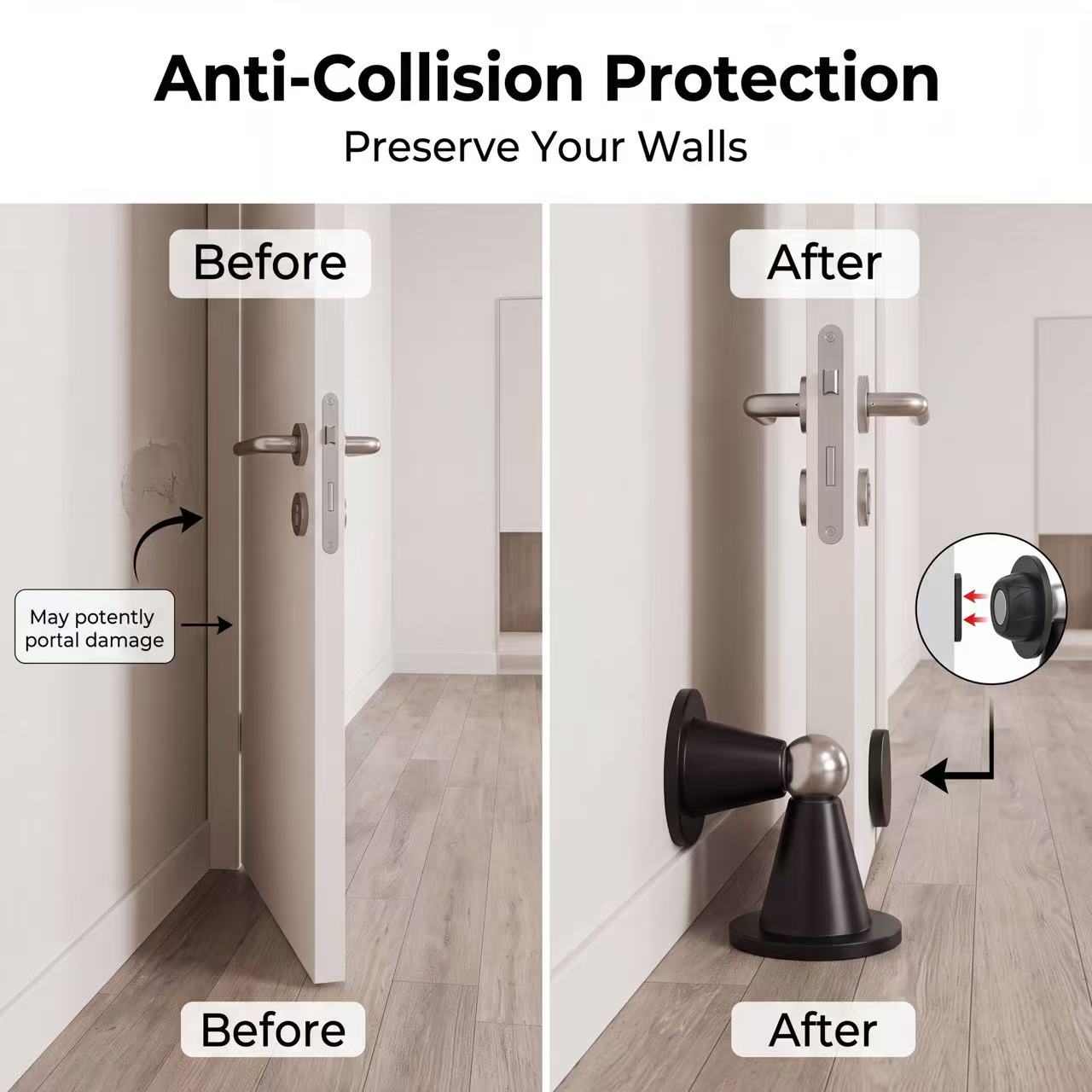 Drill‑Free Magnetic Door Stopp - Magnetic Catch Door recension och pris
