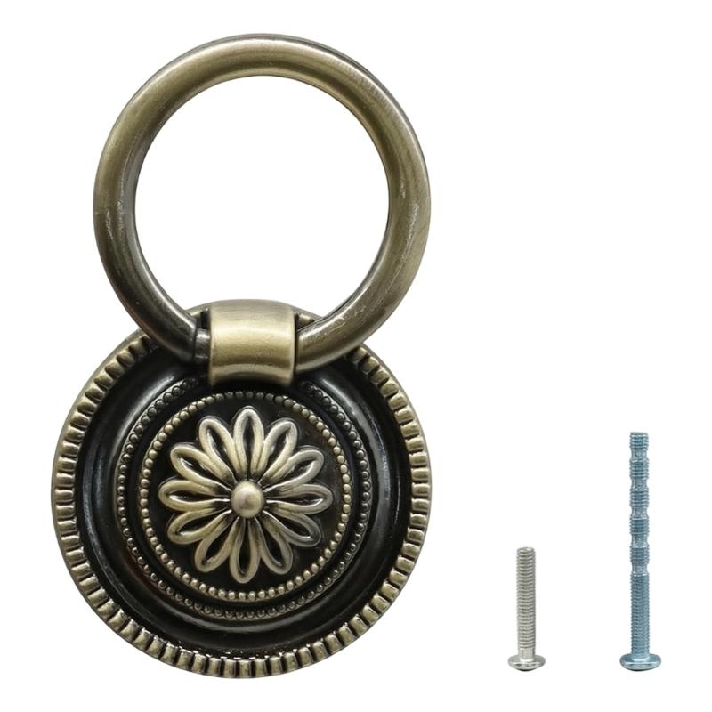Pack of 6 Antique Bronze Drop  - Furniture Hardware Drop Pulls recension och pris