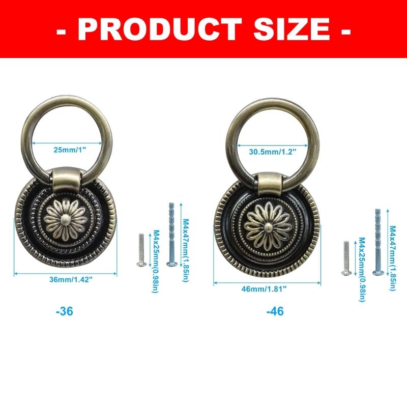 Pack of 6 Antique Bronze Drop  - Furniture Hardware Drop Pulls recension och pris