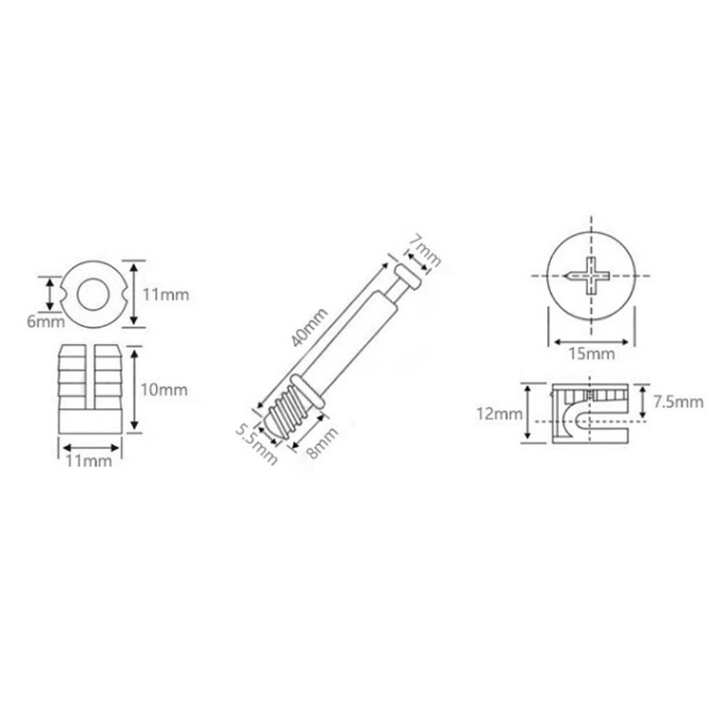 3 in 1 Dowel Jig Screw Furnitu - Cam Lock Nut recension och pris