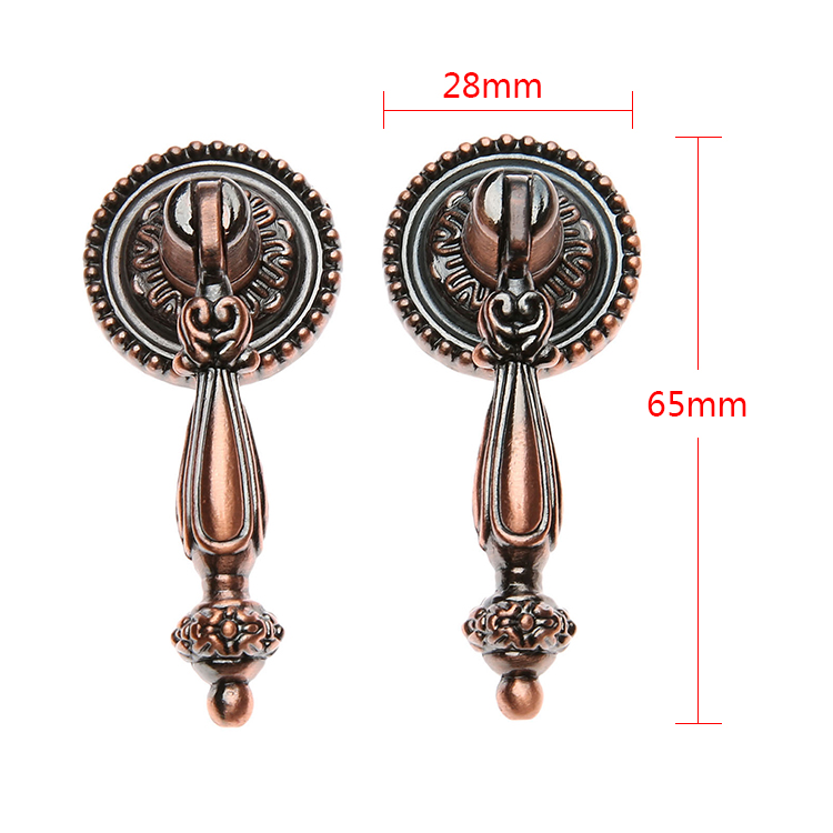2Pcs Antique Drawer Pull Europ - Furniture Hardware Drop Pulls recension och pris