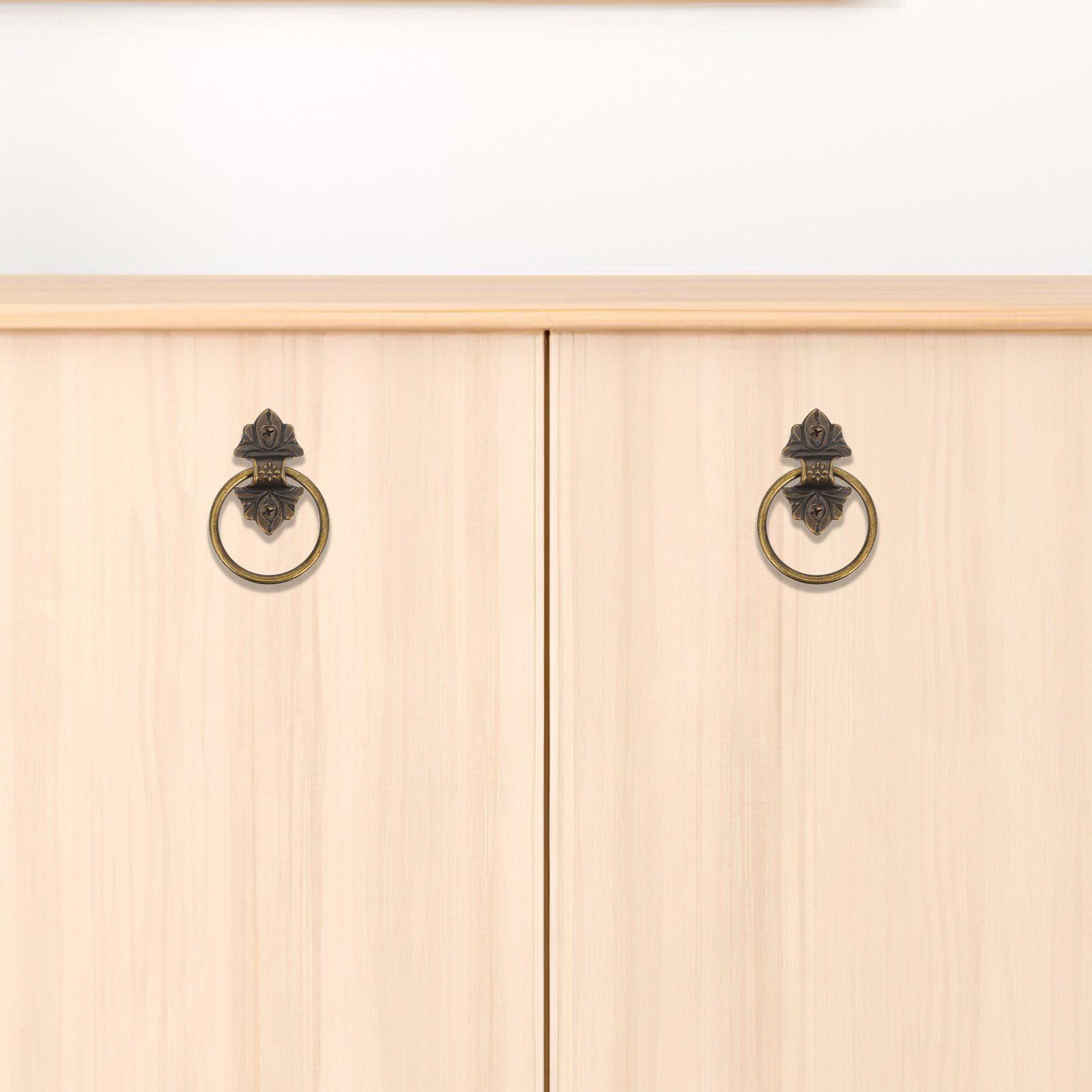 2Pcs Retro Drop Ring Cabinet P - Furniture Hardware Drop Pulls recension och pris